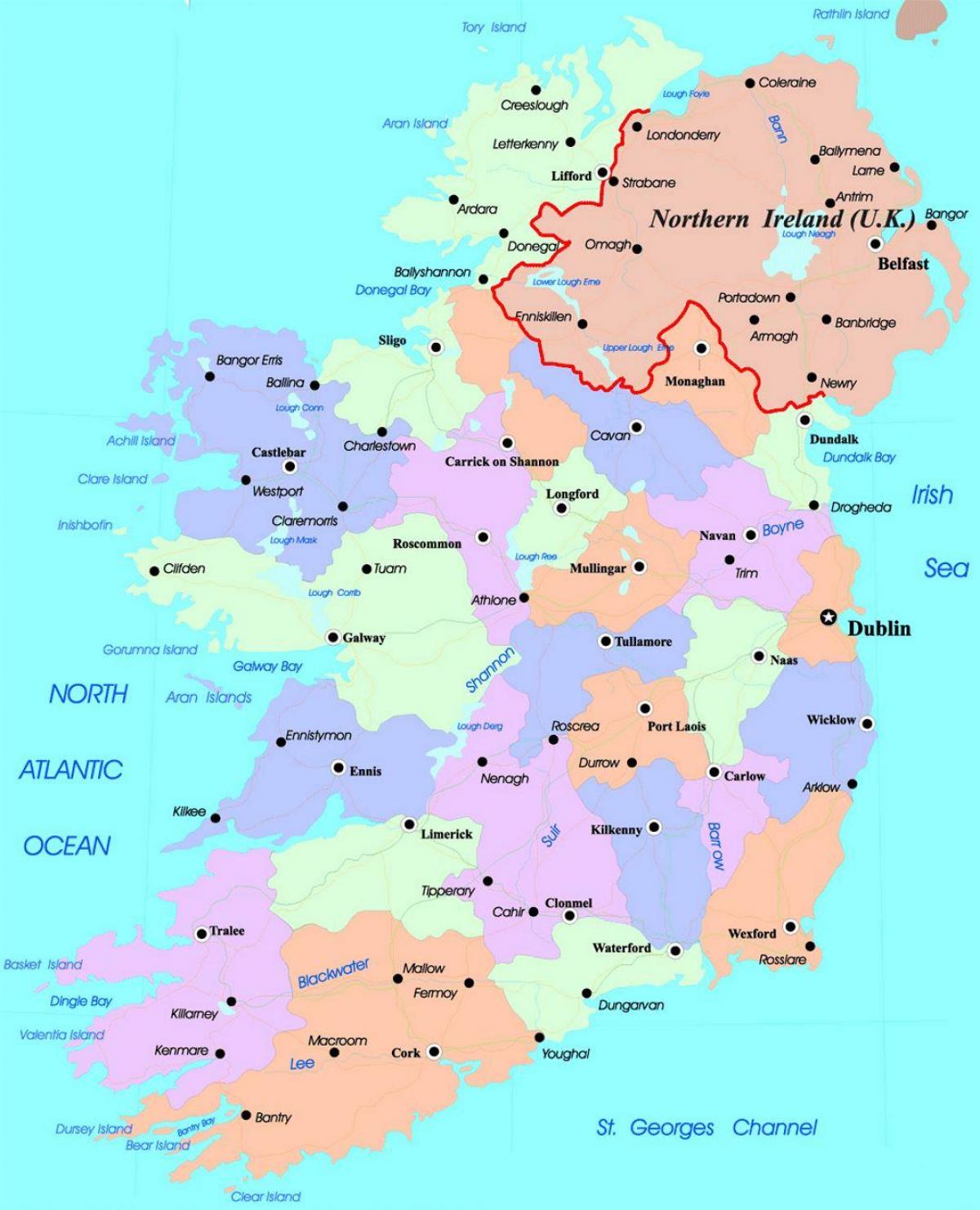 kaart irelands