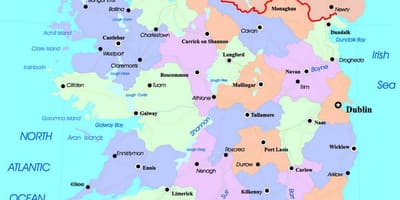 Kaart irelands