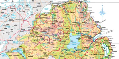 Põhja-iirimaa kaardil