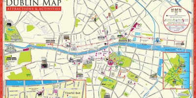 Kaart dublin iirimaa vaatamisväärsused