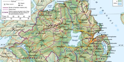 Street map põhja-iirimaa